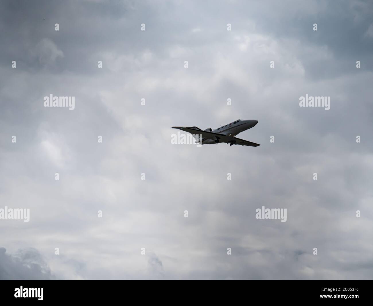 Plane take off at ZRH Stock Photo