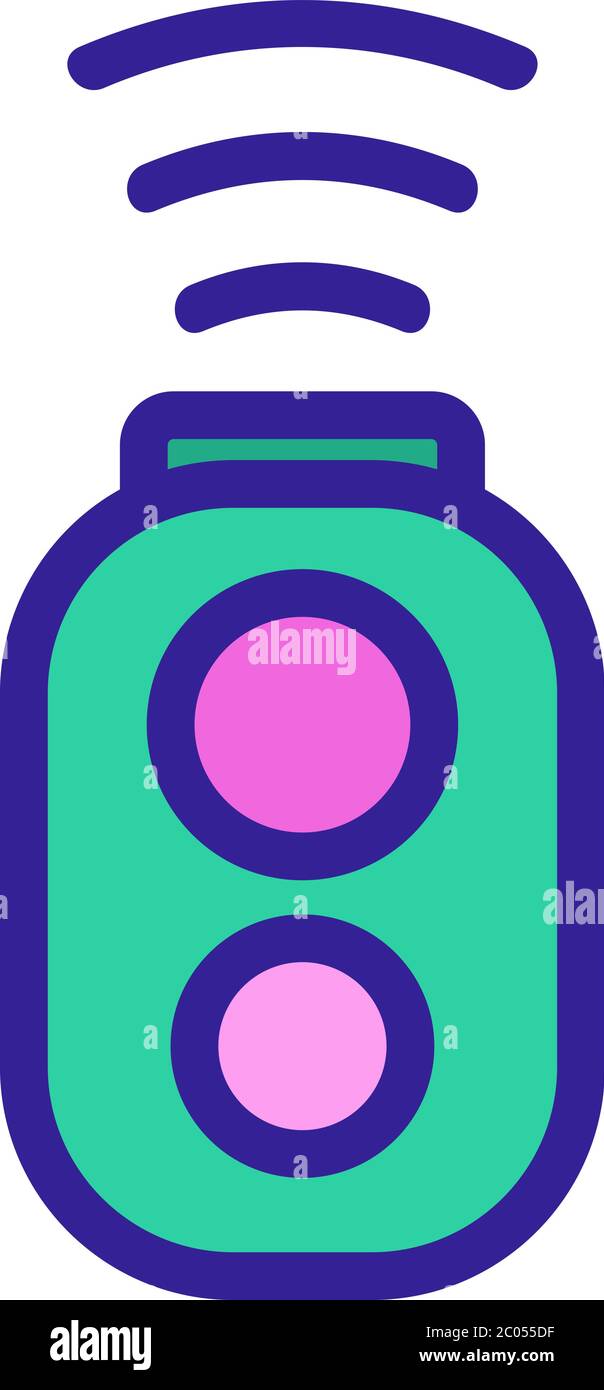 selfie remote control icon vector outline illustration Stock Vector ...