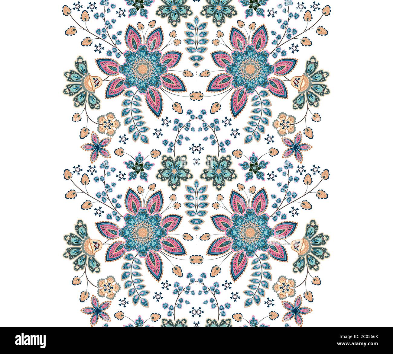 Floral seamless strip. Floral wallpaper Stock Vector Image & Art Alamy