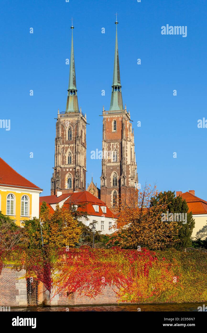 Cathedral of St John the Baptist, Ostrow Tumski, Wroclaw Stock Photo ...