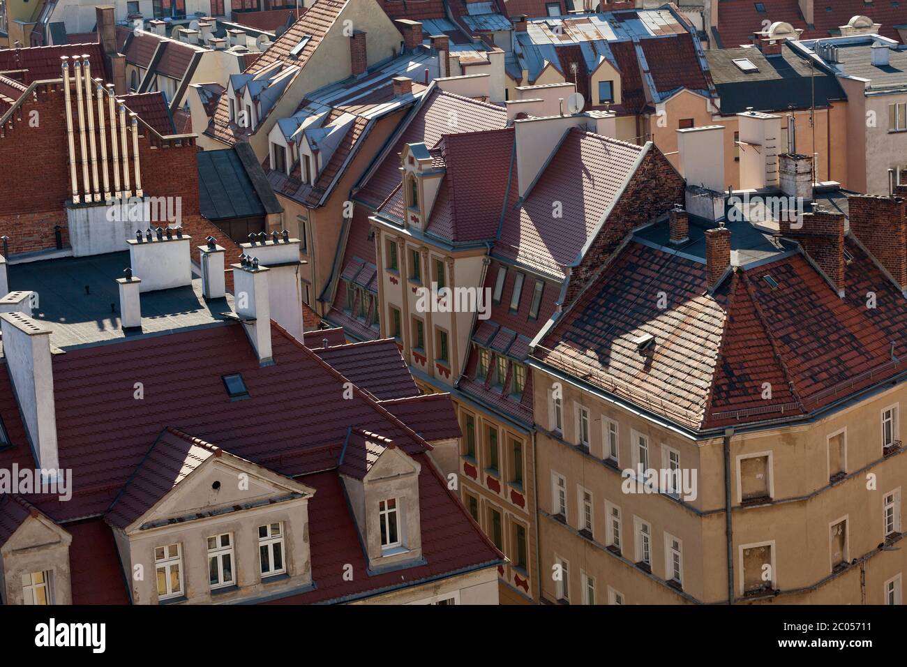 Rooftop view from Wroclaw University Stock Photo - Alamy