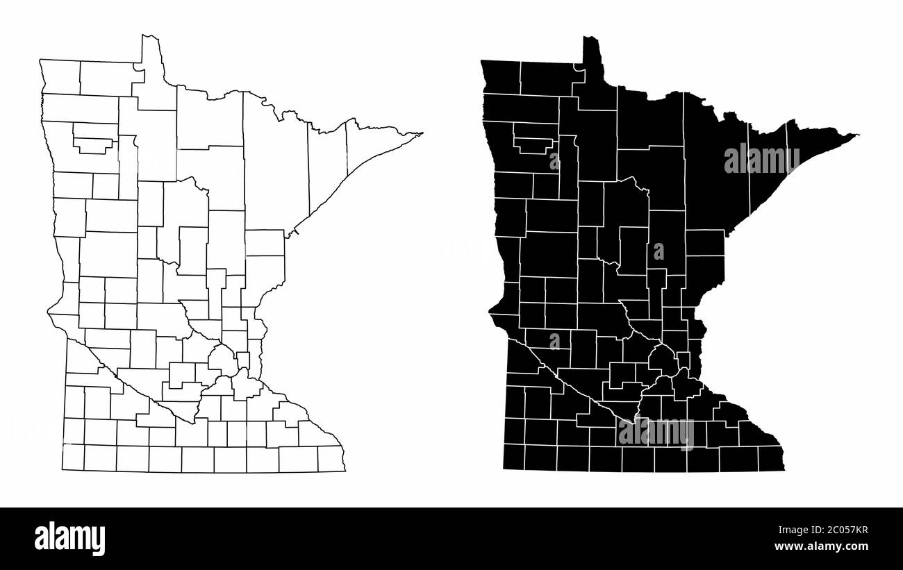 Map of pine city minnesota Stock Vector Images Alamy