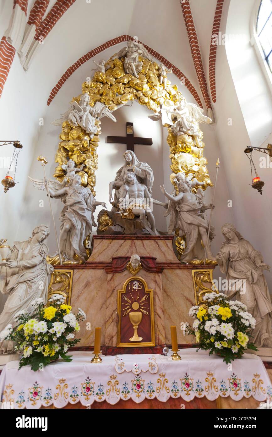Statue of Pieta, Corpus Christi Church, Wroclaw Stock Photo Alamy