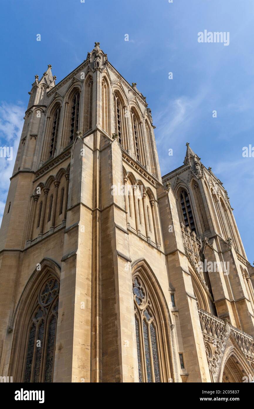 Exterior of Bristol Cathedral Stock Photo