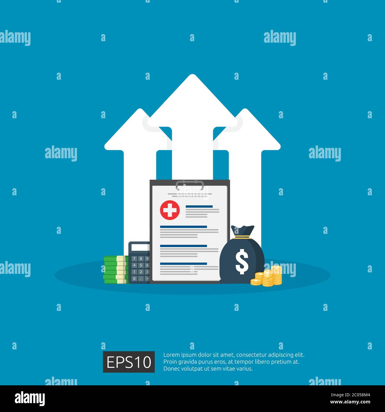 expensive growing up health medicine cost concept. healthcare spendings