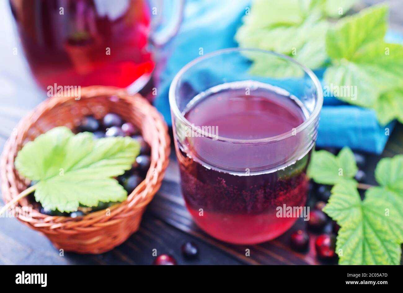 Black currant juice Stock Photo Alamy