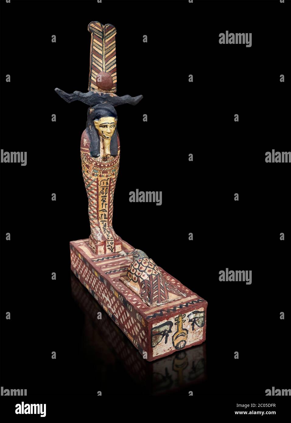 Ancient Egyptian wooden statue of Ptah Sokar Osiris, Ptolemaic Period