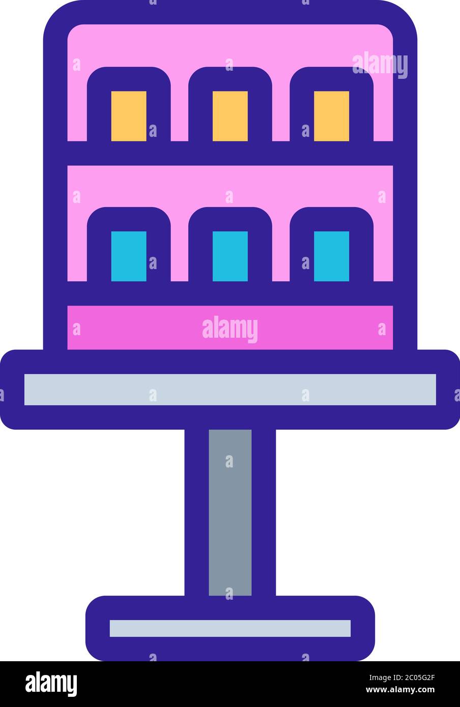 vintage vending machine icon vector outline illustration Stock Vector ...