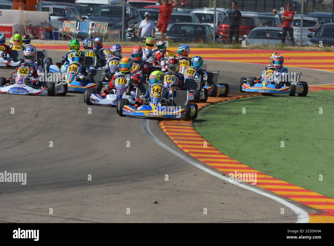 Lando Norris's karting career 2013. Stock Photo