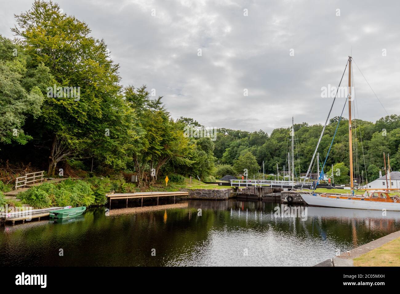 Crinan Canal, Lochgilphead, Scotland, UK Stock Photo