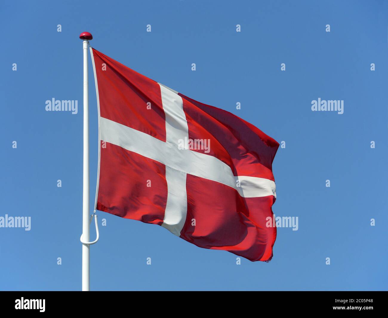 national flag of denmark Stock Photo