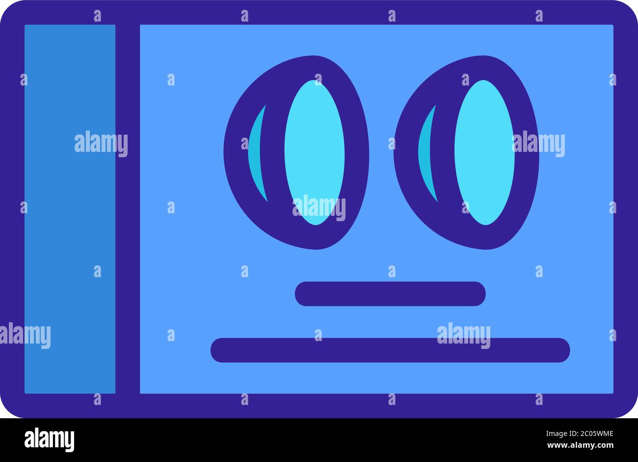 contact lens package box icon vector outline illustration Stock Vector ...