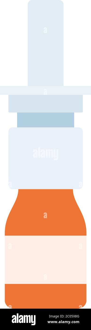 Nose spray vector icon flat isolated Stock Vector
