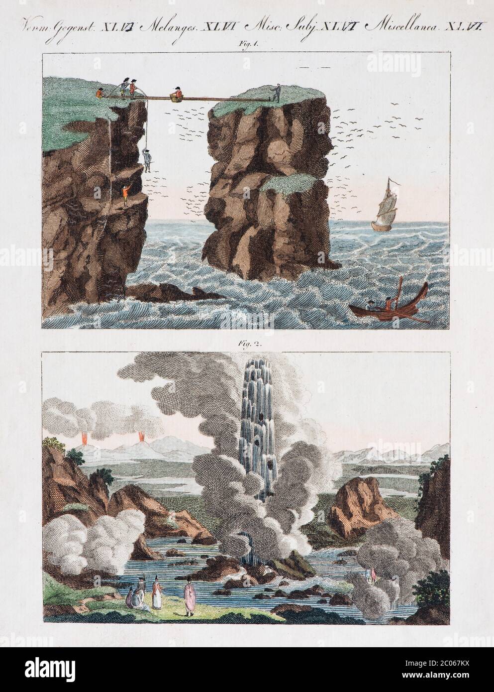 Bird and egg hunting, Orkney Islands and eruption of the geyser