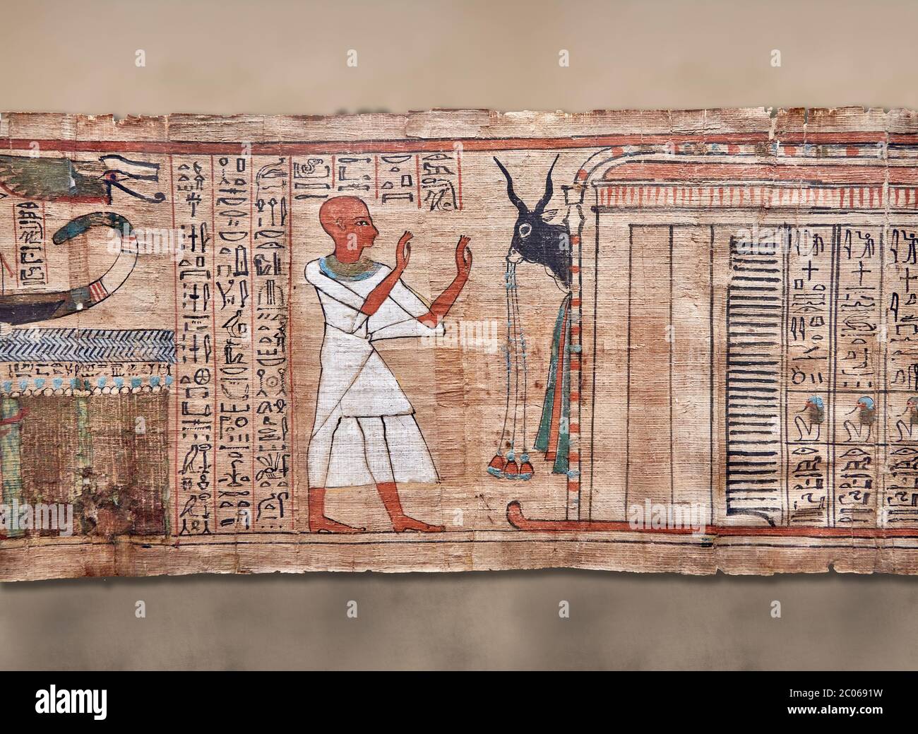 Ancient egyptian book of the dead papyrus aaner book of the dead