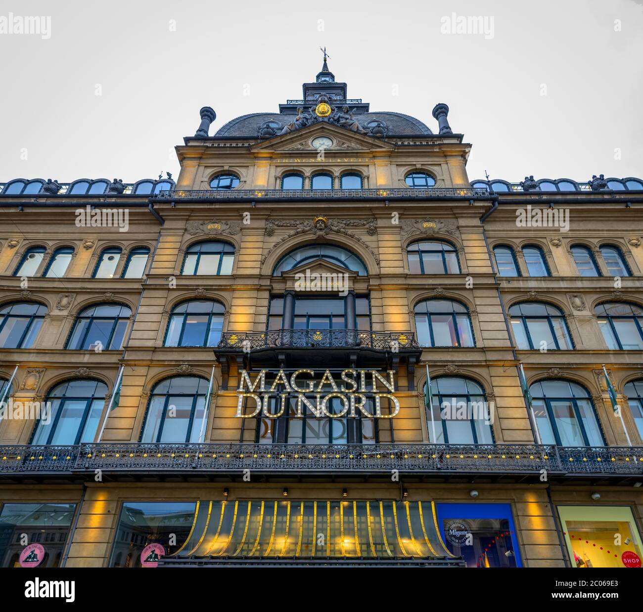 Entrance of the Magasin Du Nord, luxury department store, Copenhagen, Stock Photo - Alamy