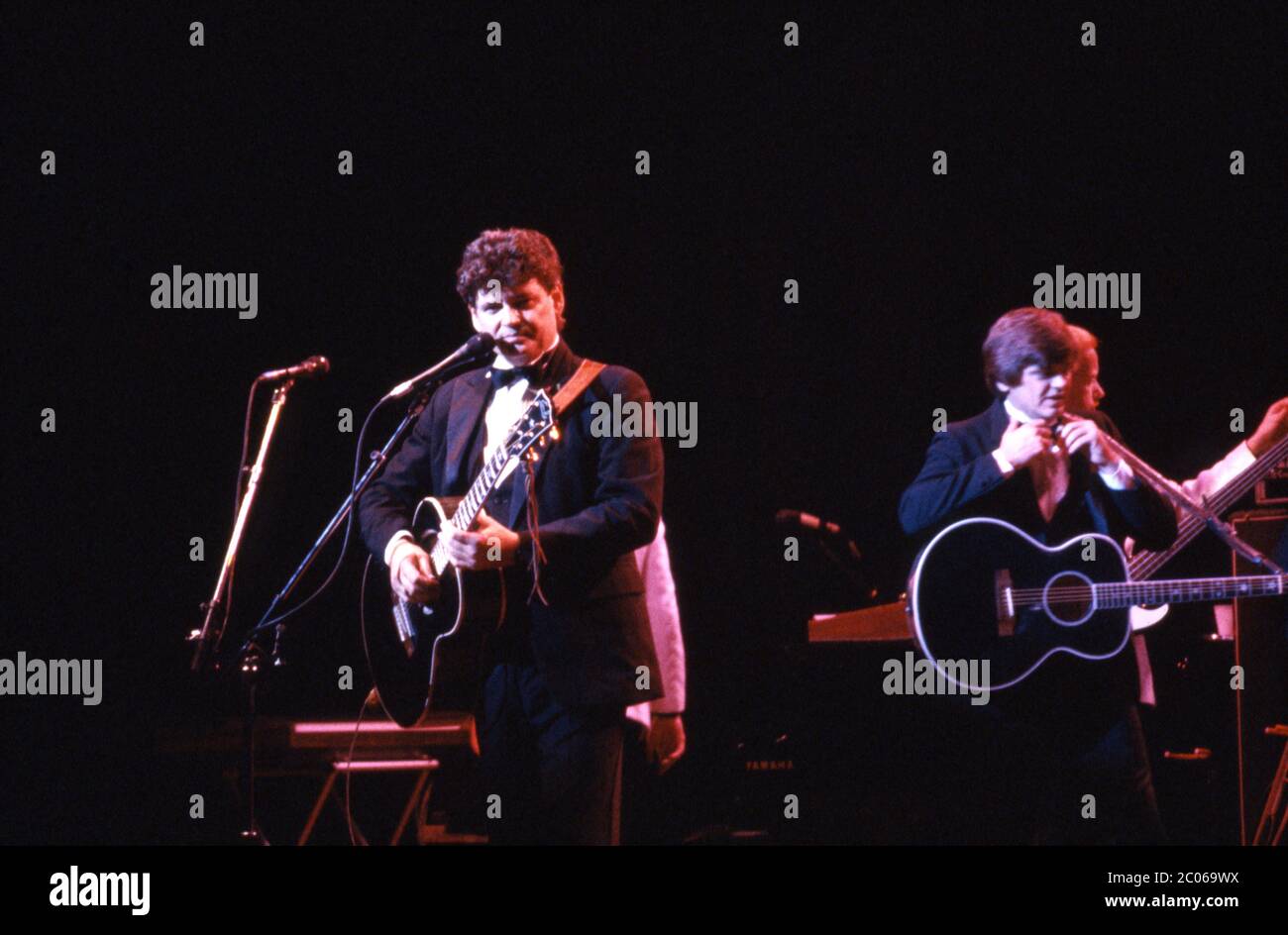 The Everly Brothers in concert at the Hammersmith Odeon in London, UK, on 14th November 1984. Stock Photo