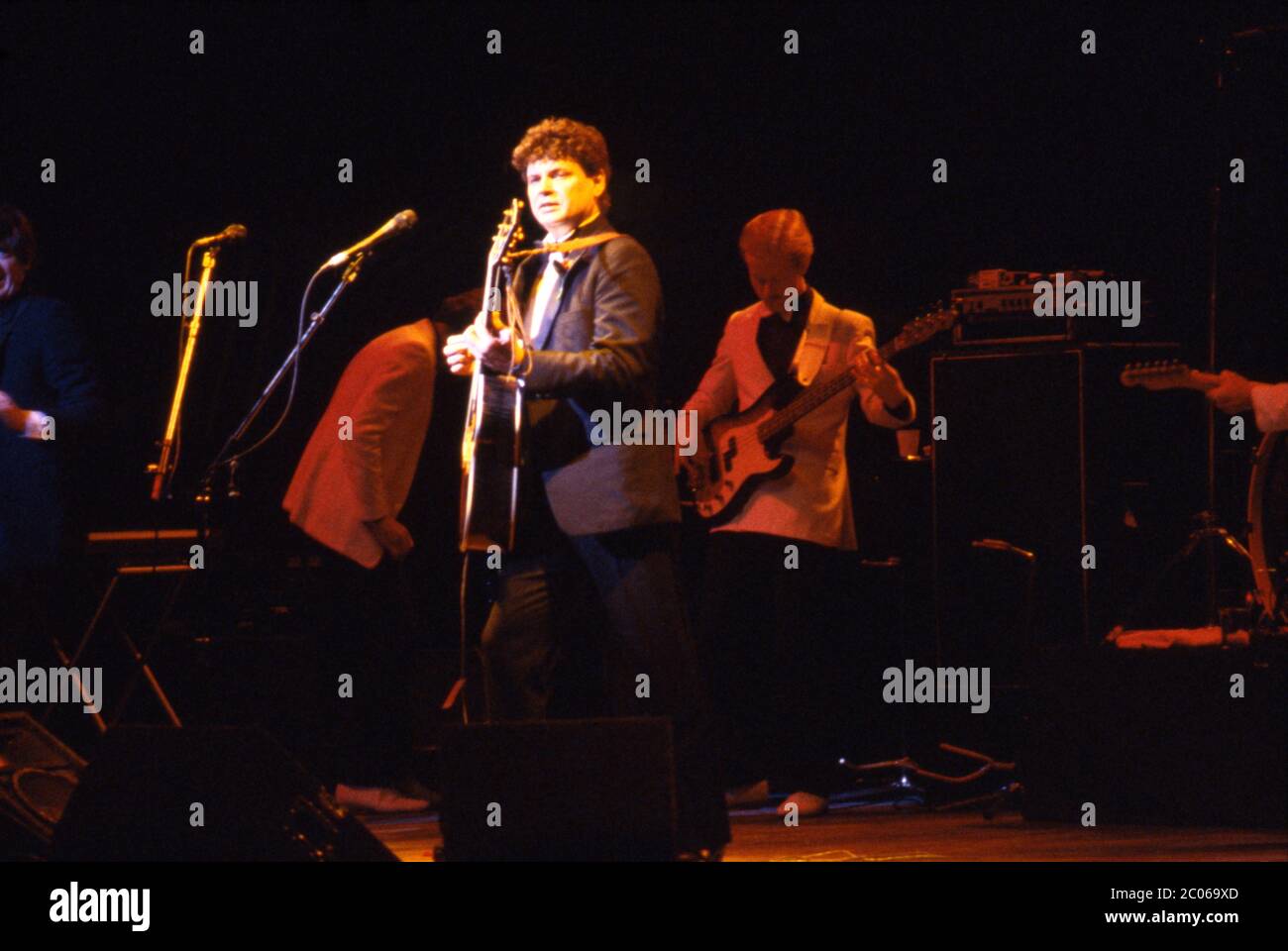 The Everly Brothers in concert at the Hammersmith Odeon in London, UK, on 14th November 1984