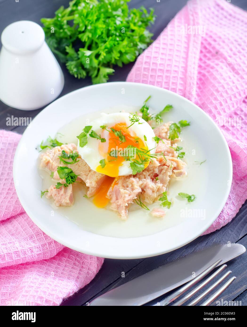 tuna and egg Stock Photo - Alamy