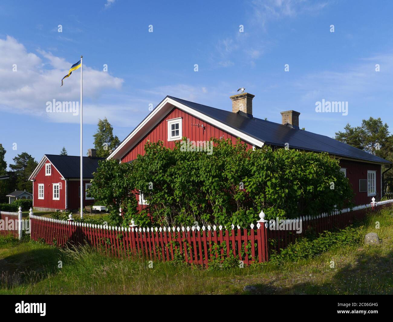holiday homes in sweden Stock Photo