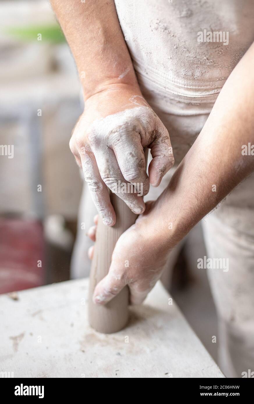 Ceramicist working in studio hires stock photography and images Alamy
