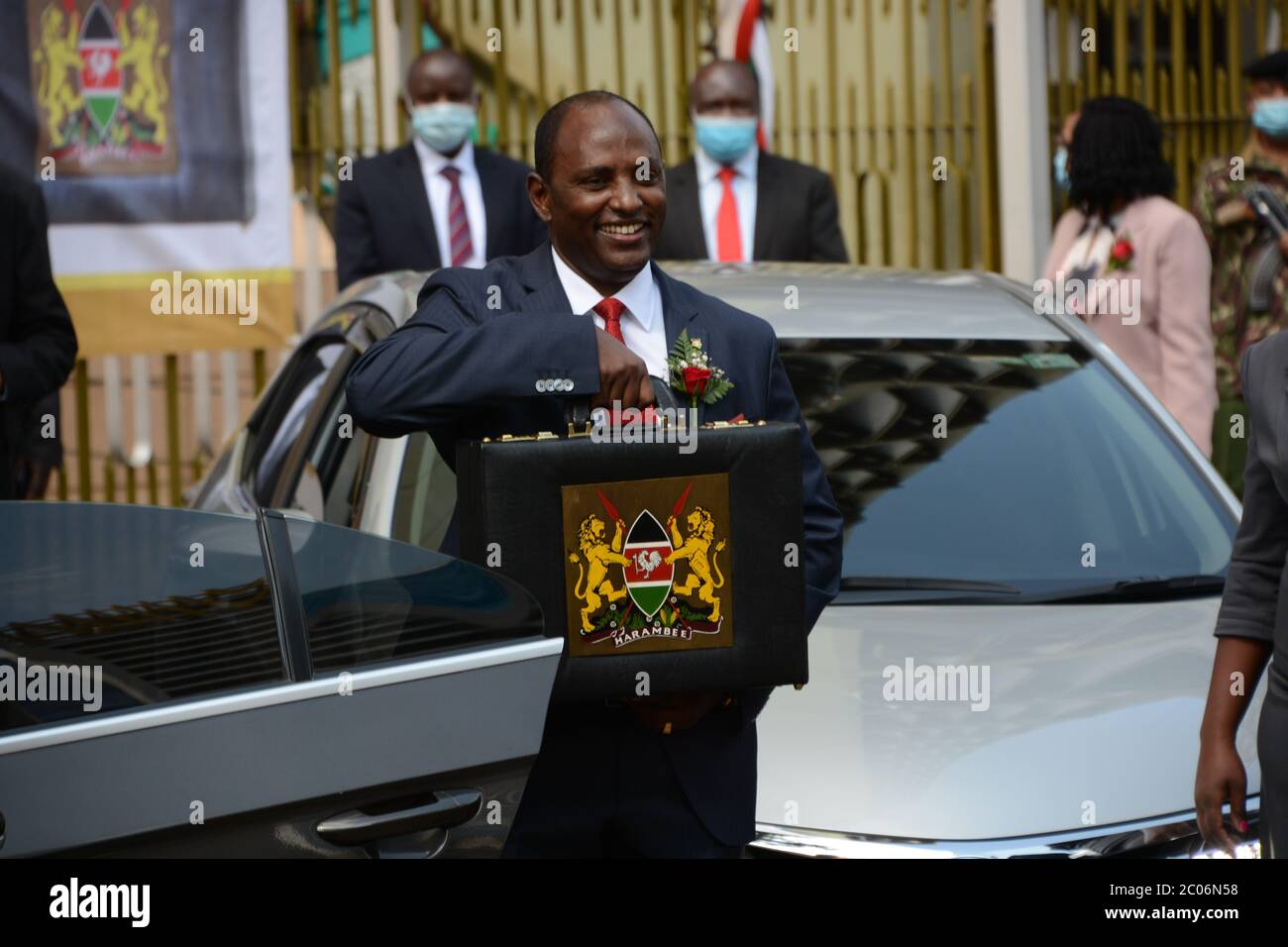 Secretary for National Treasury in Kenya Ukur Yatani poses for