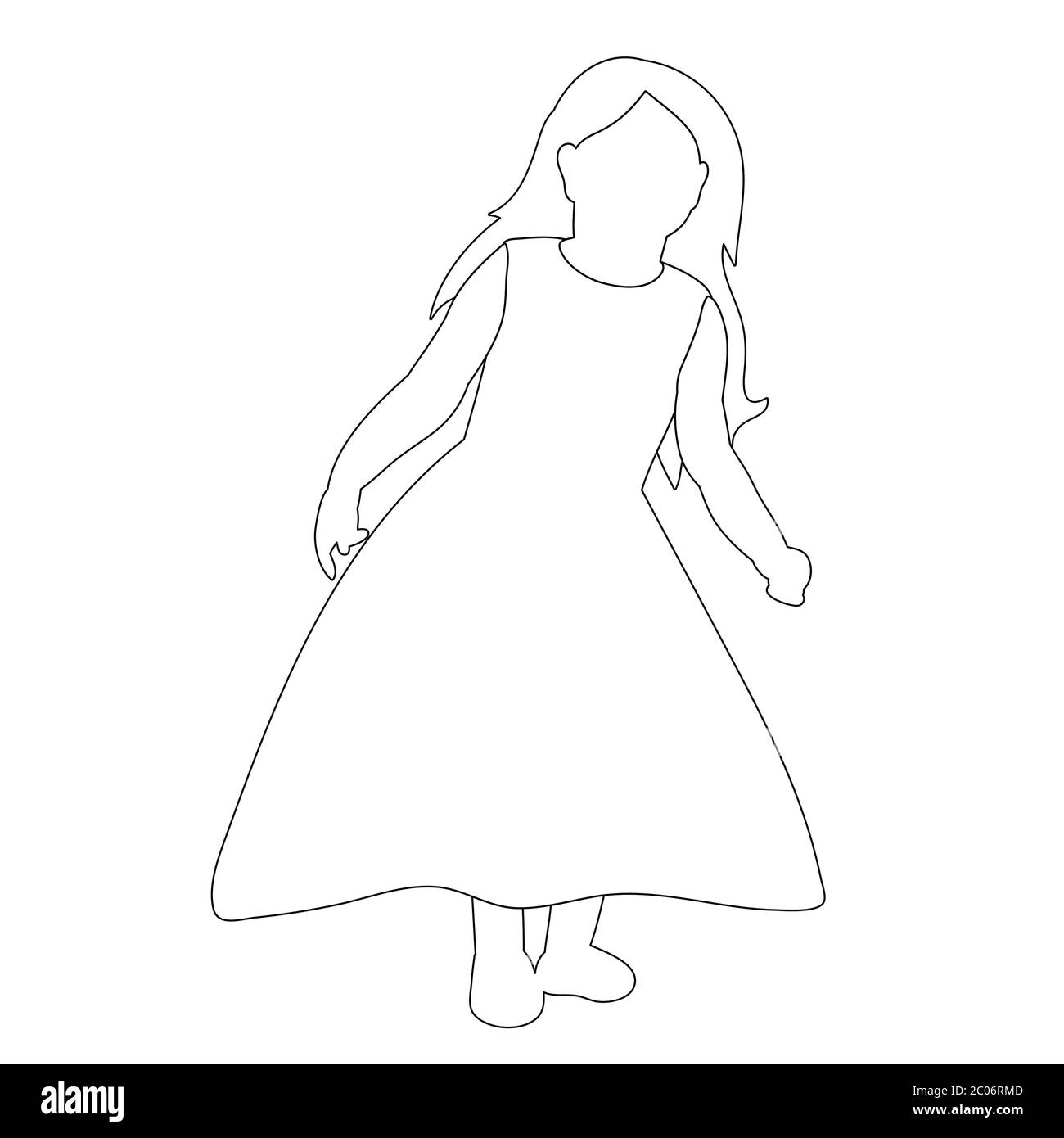 Girl Outline Transparent PNG - 480x477 - Free Download on NicePNG