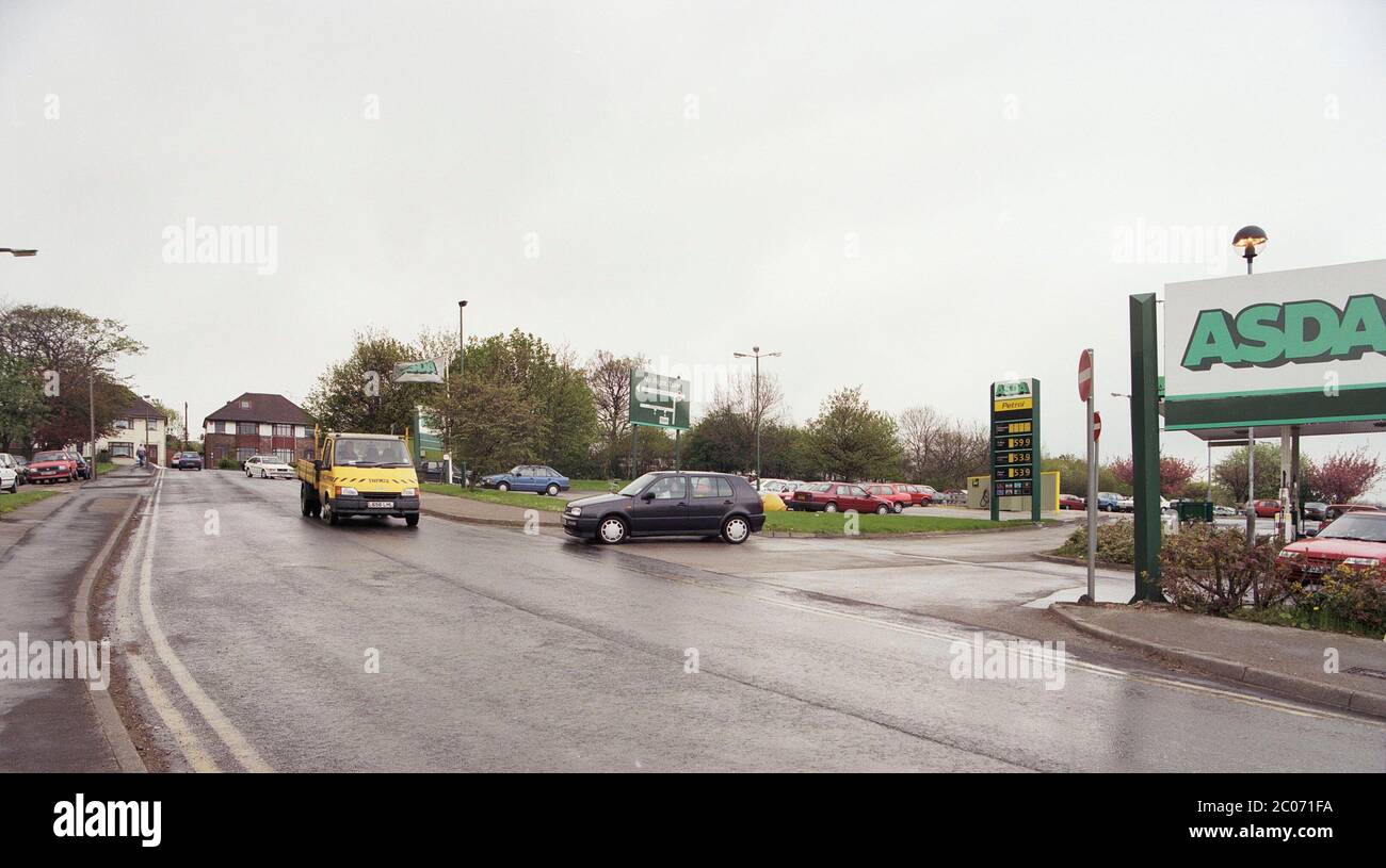 1996, The Asda supermarket at Orgreave, Sheffield, South Yorkshire, northern England, UK Stock Photo