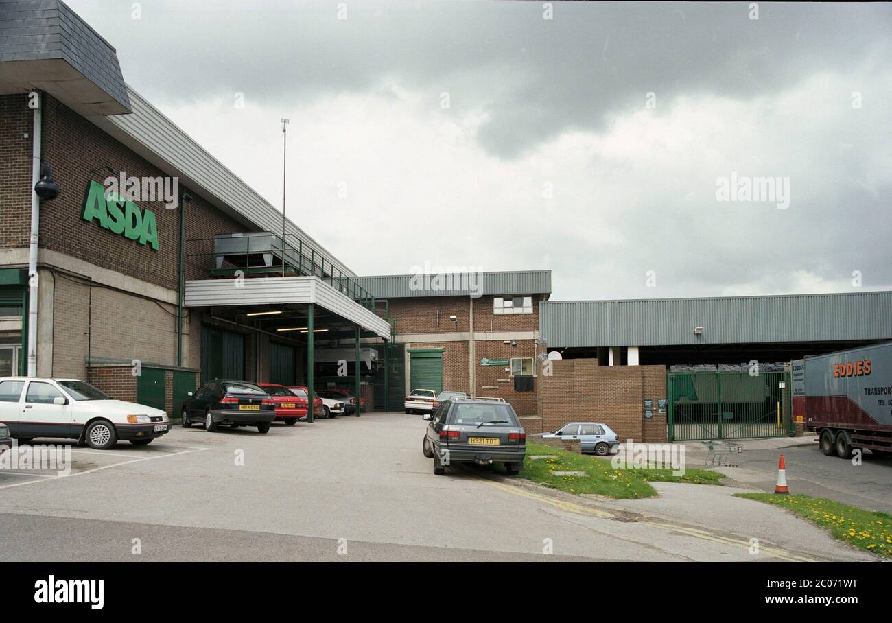 1996, The Asda supermarket at Orgreave, Sheffield, South Yorkshire, northern England, UK Stock Photo