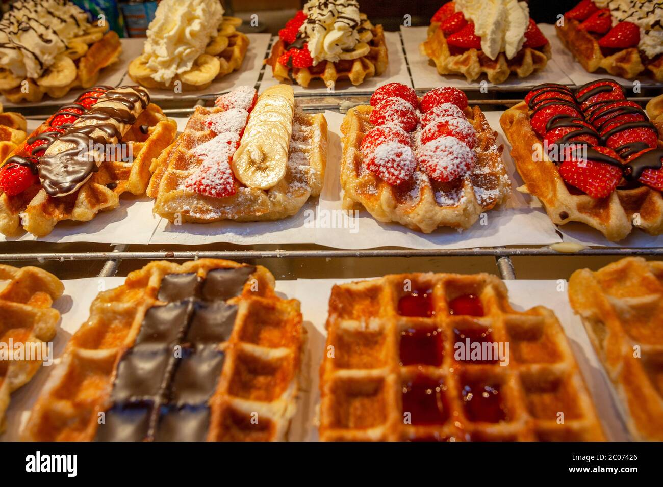 Waffle Shop Brussels Belgium Europe Stock Photo Alamy Waffle Shop Brussels Belgium Europe Stock Photo Alamy