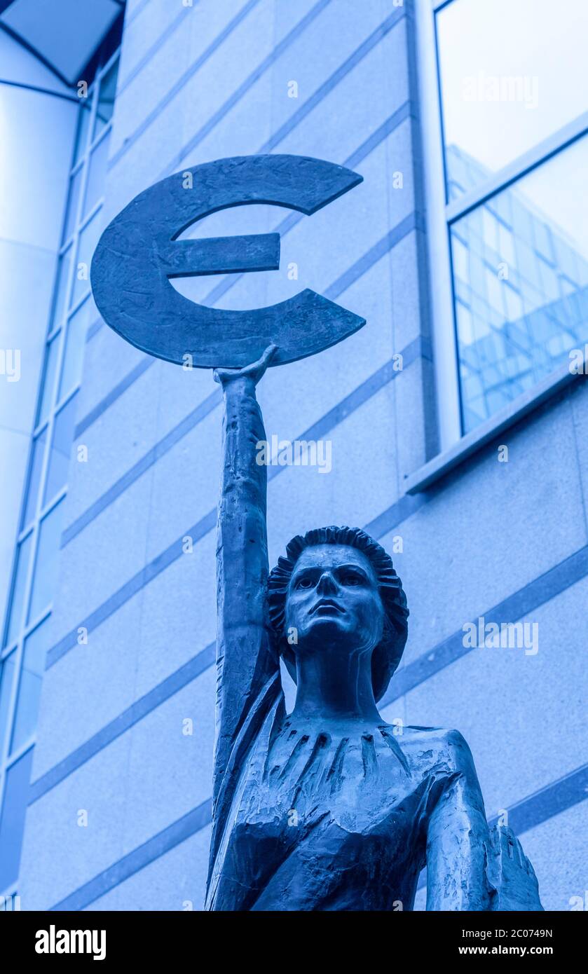 Europe Statue, European Parliament Building, Brussels, Belgium, Europe