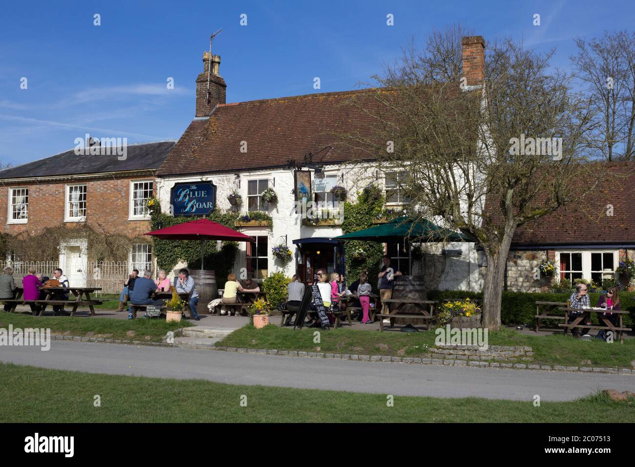 The Blue Boar pub, Aldbourne, Wiltshire, England, United Kingdom Stock Photo