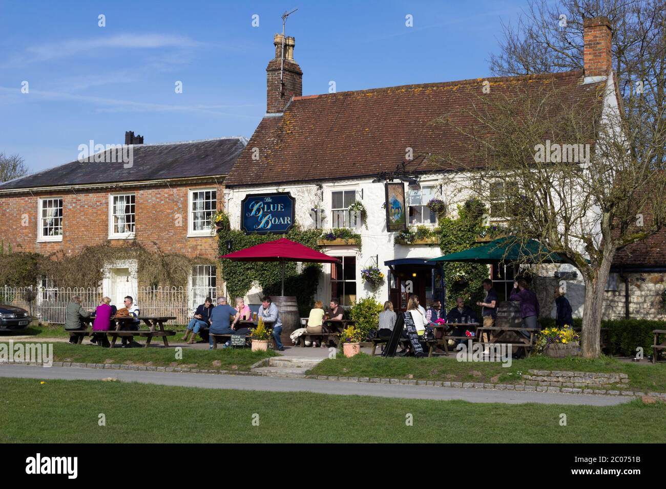 The Blue Boar pub, Aldbourne, Wiltshire, England, United Kingdom Stock Photo