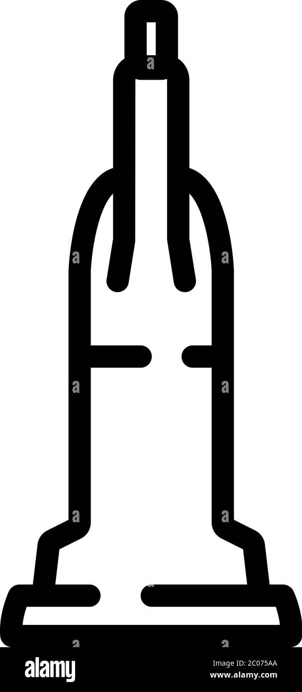 domestic vacuum cleaner icon vector outline illustration Stock Vector ...