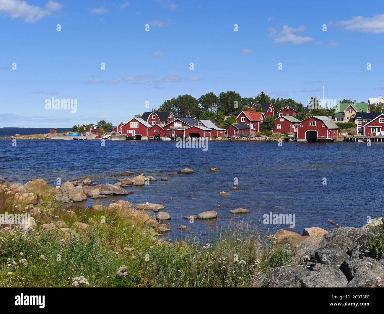 fishermen's village Rönnskär in sweden Stock Photo