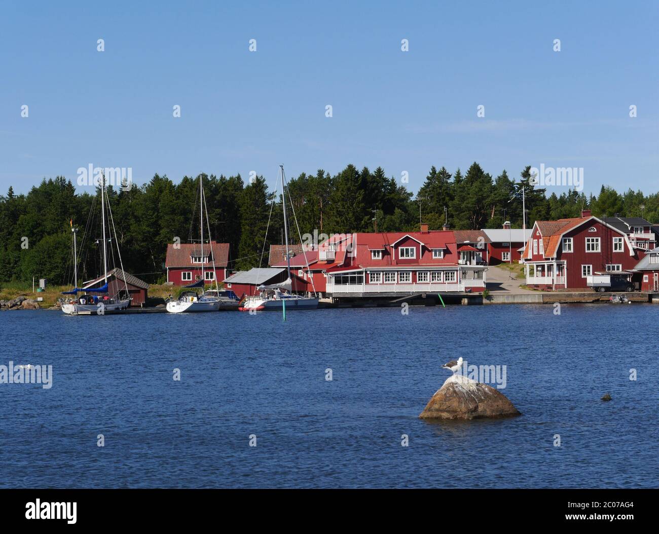 fishermen's village in sweden Stock Photo