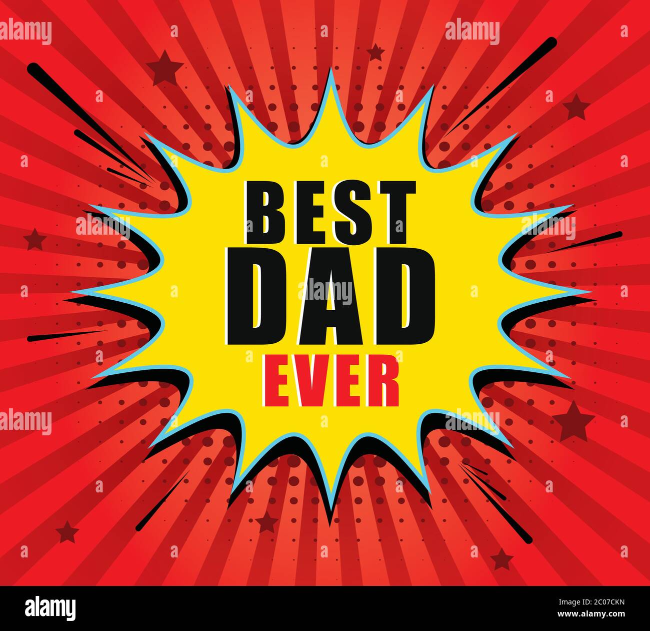 Happy Father S Day Background Vector Illustration Happy Father Day Card Best Dad Ever Lettering