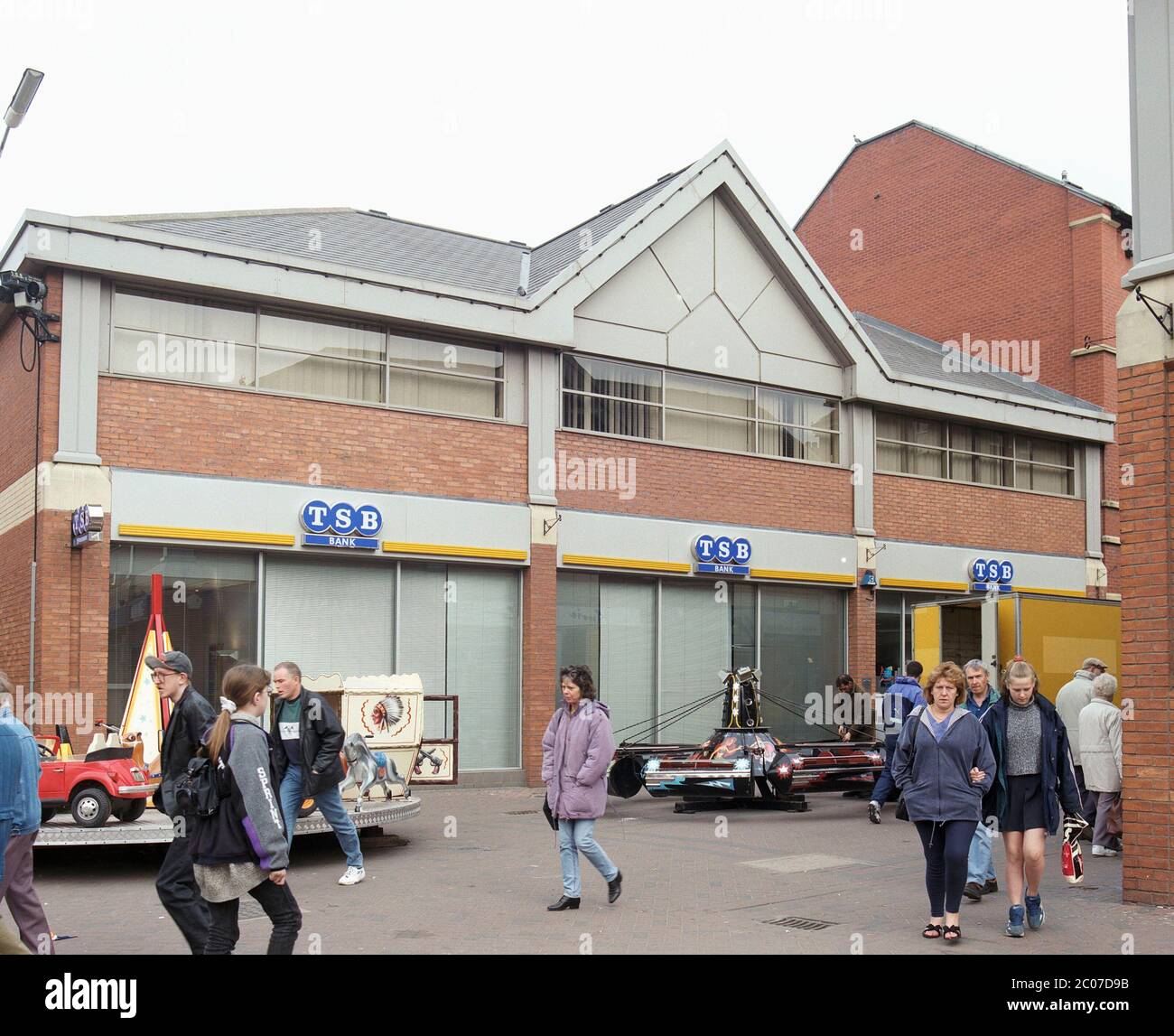1996, The Spinning Gate Shopping Centre, Leigh, Lancashire, North West England, UK Stock Photo