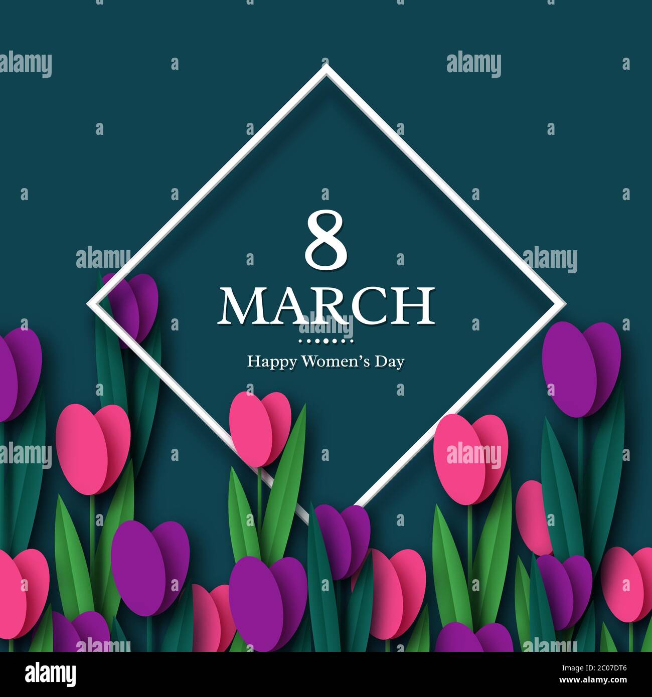 March 8 greeting card Stock Vector Image & Art - Alamy