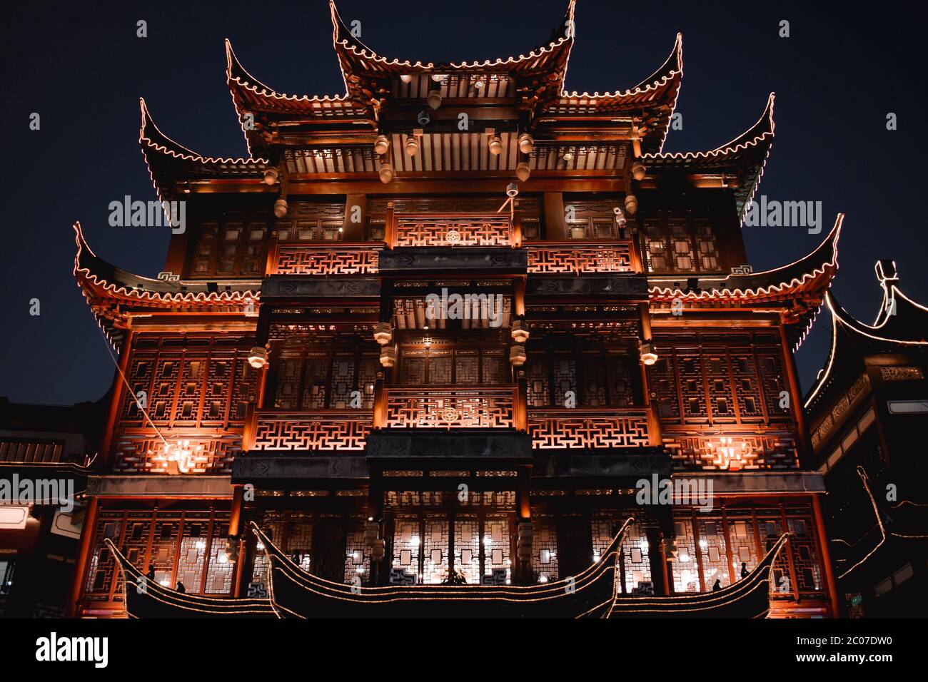 Traditiona Chinese Restaurant the Lubolang Clunb in the Yuyuan Bazaar Shanghai China Stock Photo
