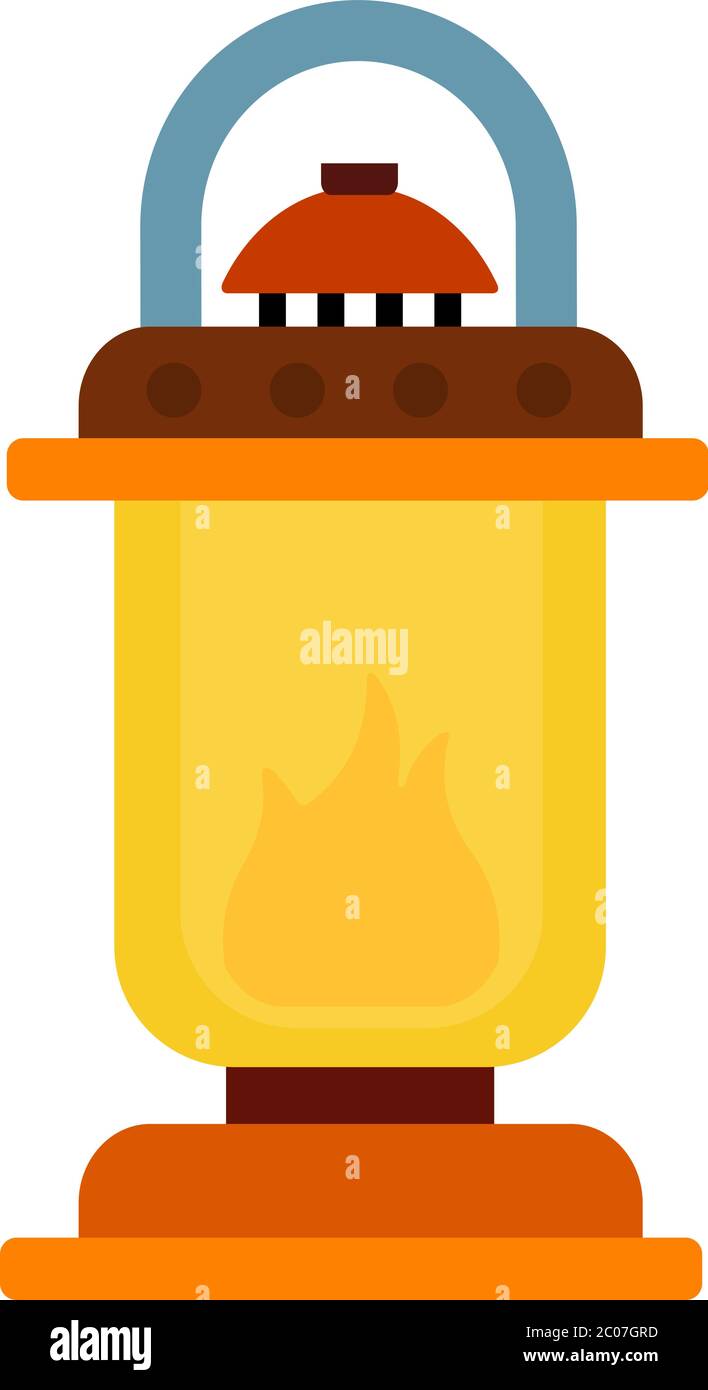 Kerosene lamp vector flat isolated Stock Vector
