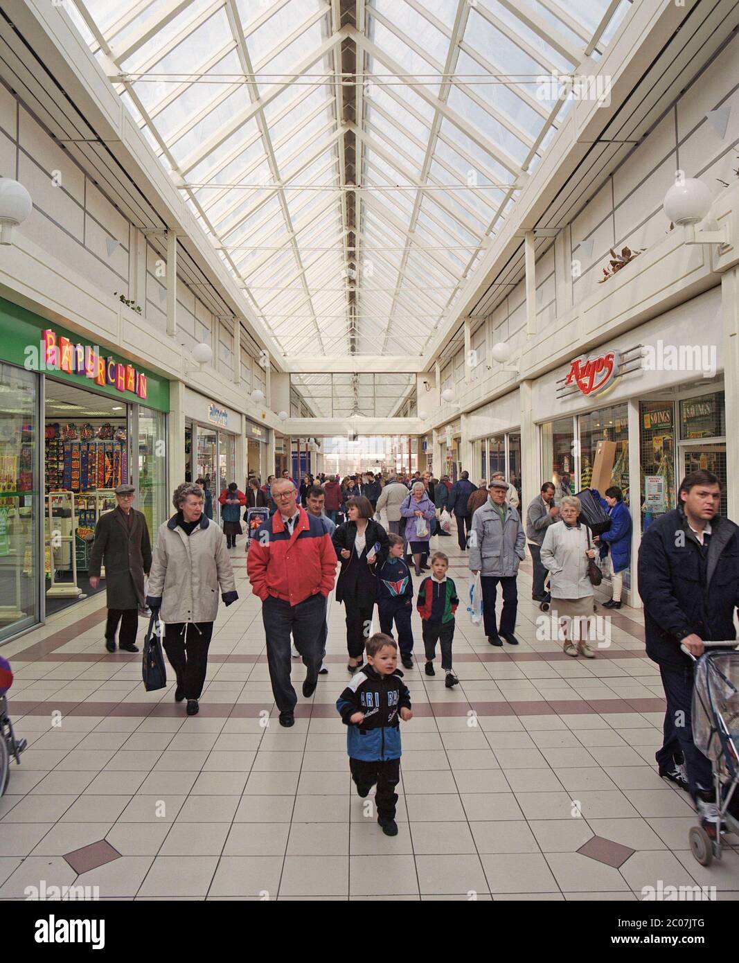 1996, The Spinning Gate Shopping Centre, Leigh, Lancashire, North West