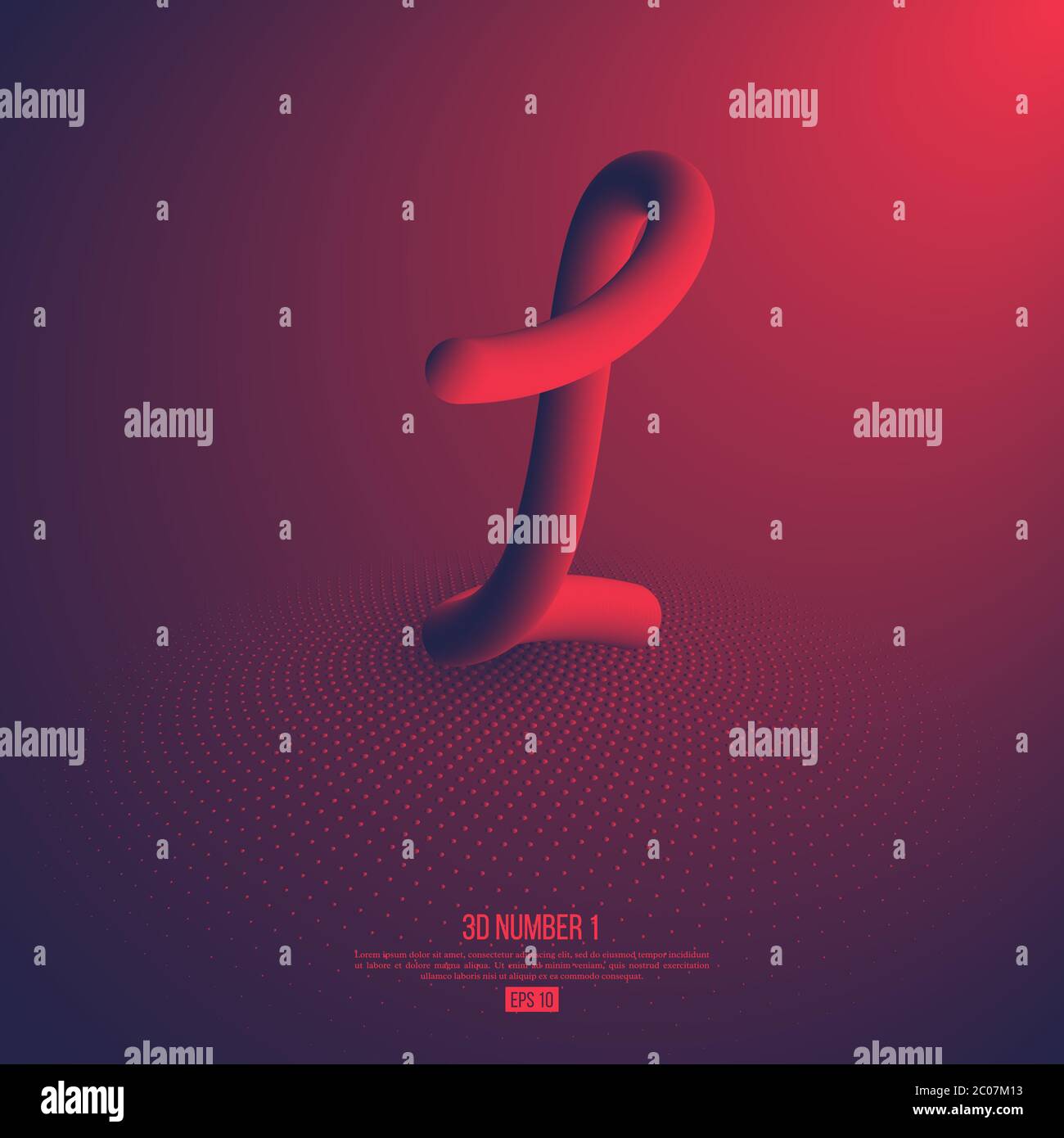 3d abstract hand drawn number 1 Stock Vector Image & Art - Alamy