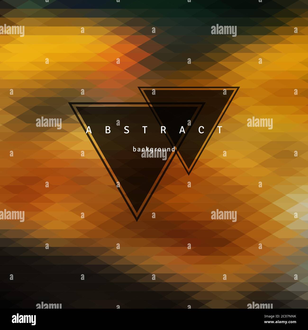 Abstract triangle background, mosaic design elements. Vector il Stock ...