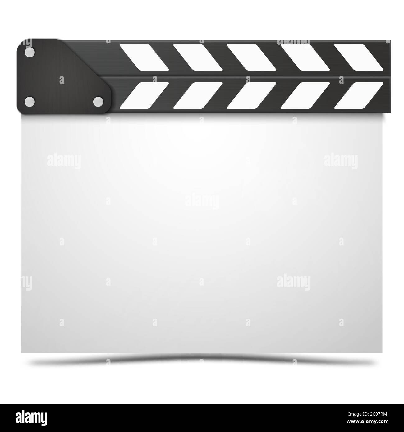 Clapper board vector icon isolated on white background Stock Vector Image &  Art - Alamy