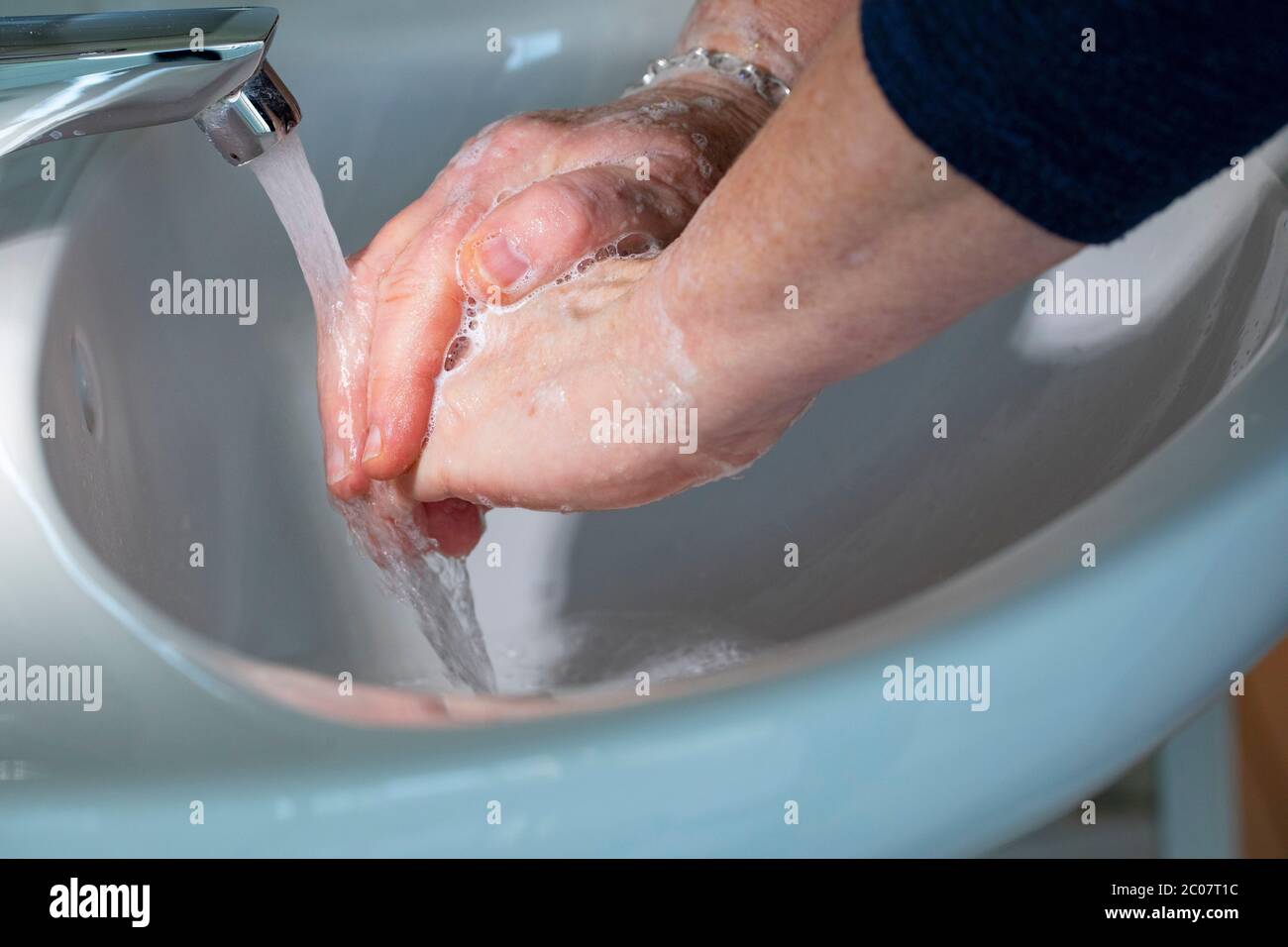 Hygiene zur Bekämpfung des Coronavirus. Köln, 14.03.2020 Stock Photo