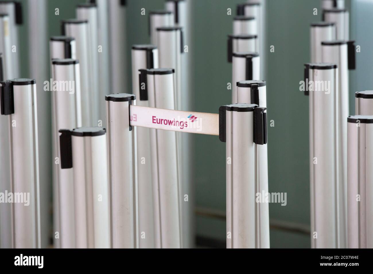 Auswirkung am Flughafen Köln/Bonn Passagierrückgang im Zusammenhang mit der weltweiten Ausbreitung des Coronavirus. Köln, 14.03.2020 Stock Photo