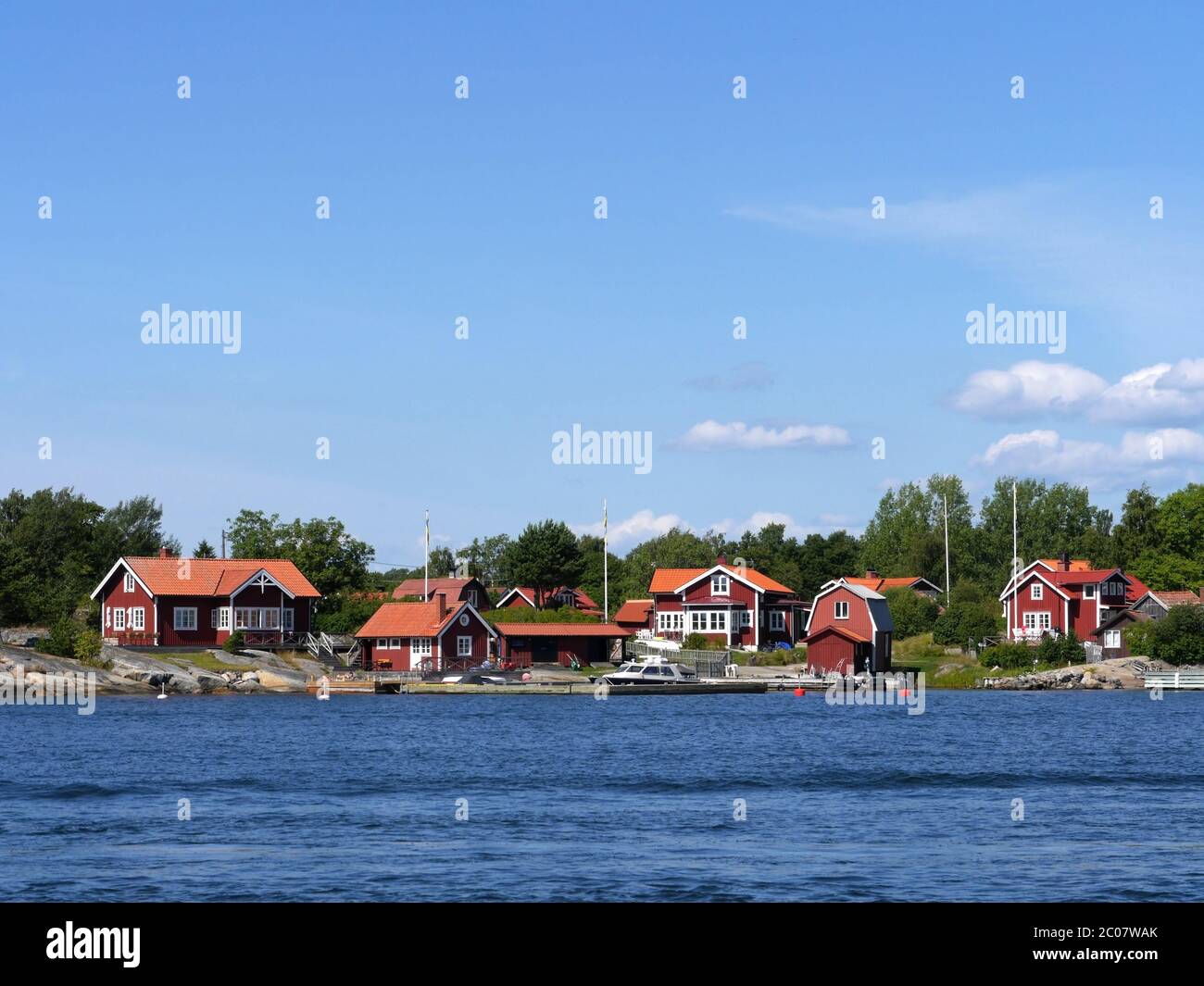 Möja, small town in the stockholm archipelago Stock Photo Alamy