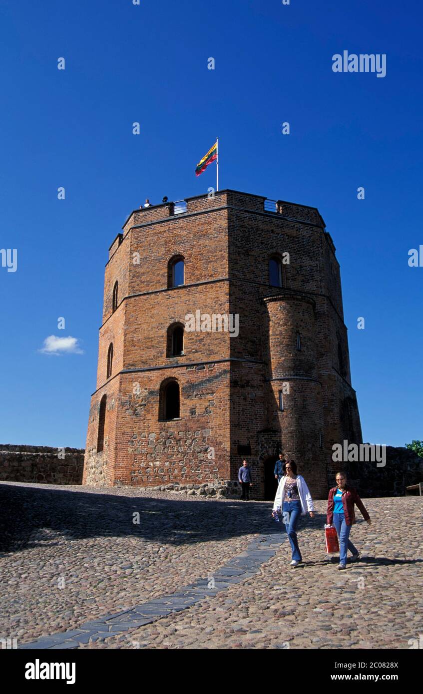 Gedeminas-tower,  Vilnius,  Lithuania, Baltics, Europe Stock Photo