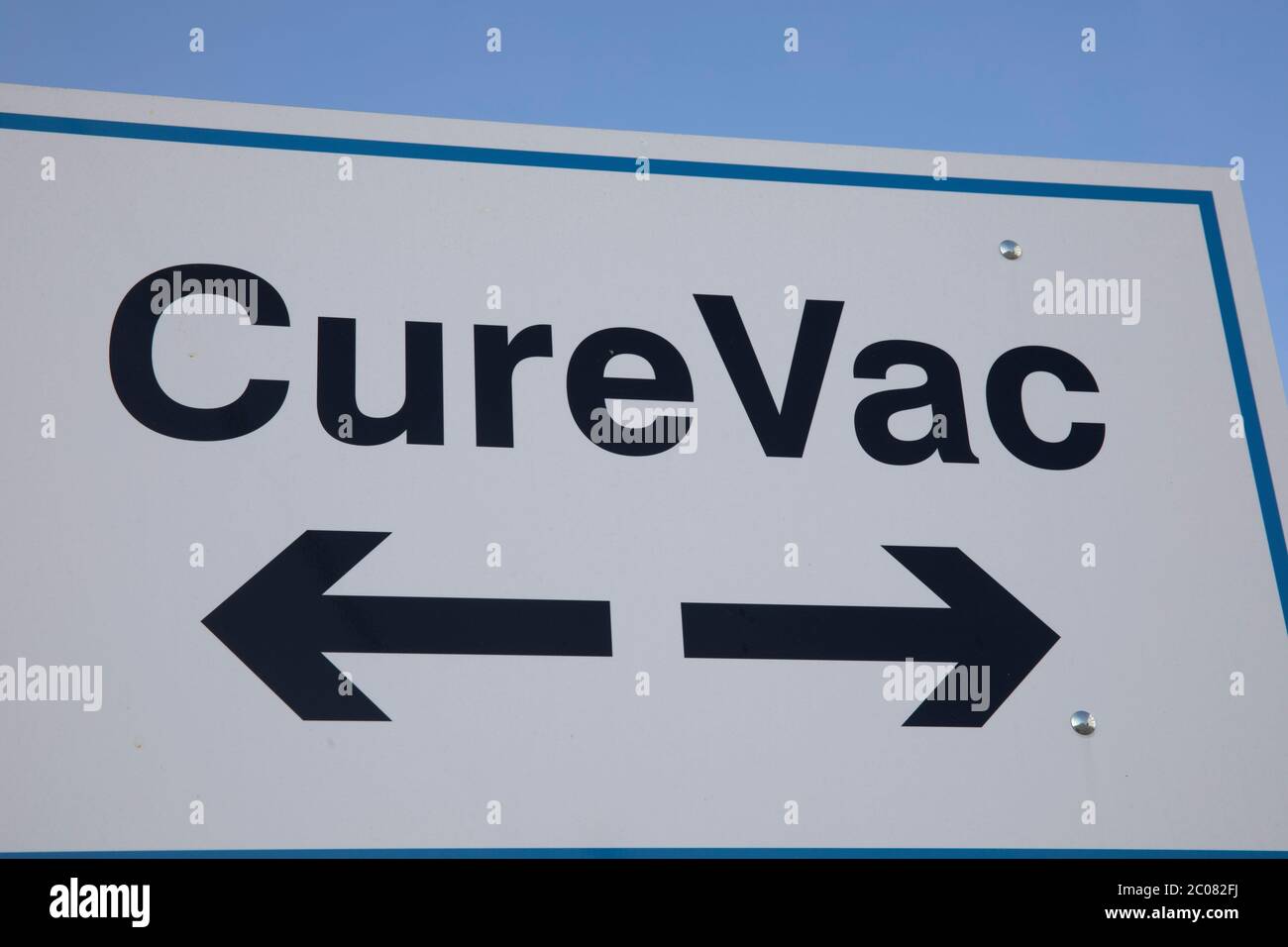 Hoffnung auf den Impfstoff gegen das Corona-Virus vom Tübinger Pharmaunternehmen CureVac AG. Tübingen, 19.04.2020 Stock Photo